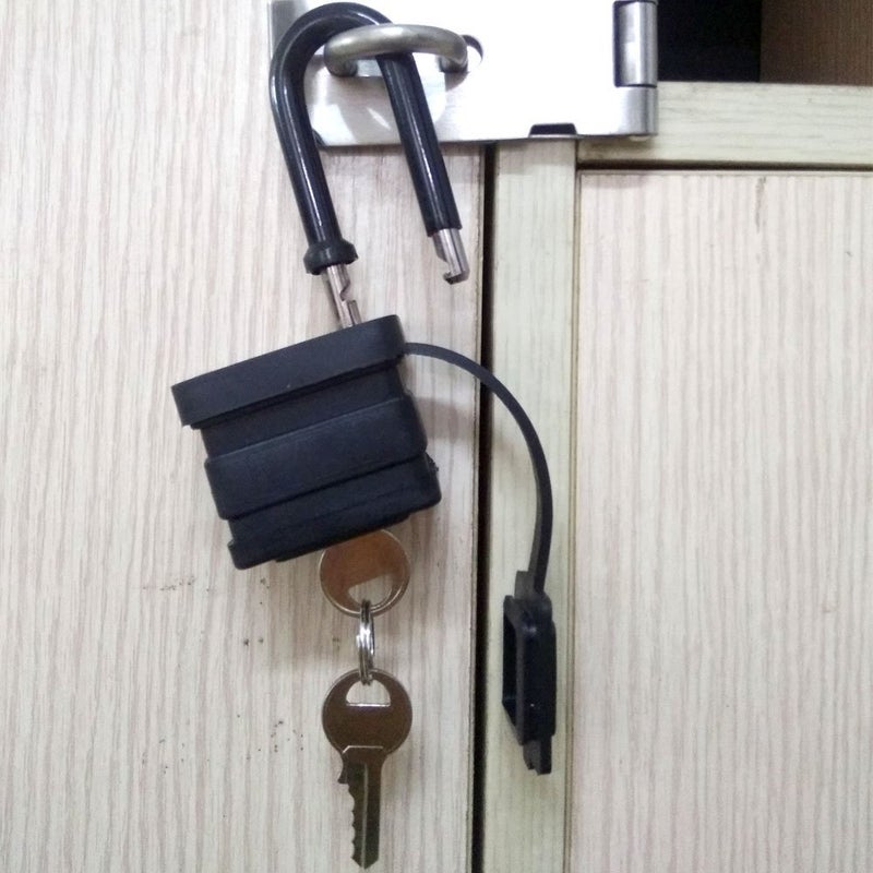 Yuehua 40mm 2-Heavy Duty Waterproof Padlock - Ideal for Home, Garden Shed, Outdoor, Garage, Gate Security (2 Pieces Set, Send a Small Password Lock) - Image 3